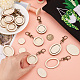 12Pcs 2 Style Oval/Round Wood Pendant Cabochon Settings Pendant Decorations(KEYC-AB00025)-3