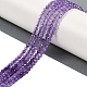 Natural Amethyst Beads Strands(G-B037-02A-01)-2