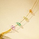 Gemstone Chip Link Chains for Women(BJEW-G739-02G)-4