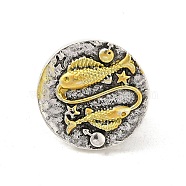 Alloy Brooches, Enamel Pins, for Backpack Clothes, Constellation, Aquarius, 19.5x3.5mm(JEWB-S014-03D)