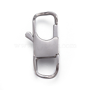 304 Stainless Steel Lobster Claw Clasps, Stainless Steel Color, 26x13x4mm, Hole: 7mm(STAS-I117-02B-P)