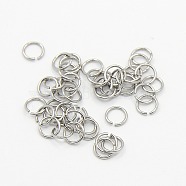 304 Stainless Steel Jump Rings, Stainless Steel Color, 24 Gauge, 4x0.5mm, Inner Diameter: 3mm, Hole: 3.5mm, about 2500pcs/bag(STAS-M008-04A)