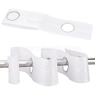 Polyester Curtain Eyelet Tapes, Aluminum Drape Sliding Grommet Rings, White, 76x2mm, Inner Diameter: 42mm(FIND-WH0416-92)