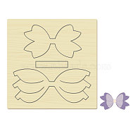 Wood Cutting Dies, with Steel, for DIY Scrapbooking/Photo Album, Decorative Embossing DIY Paper Card, Bowknot Pattern, 15x15cm(DIY-WH0178-057)
