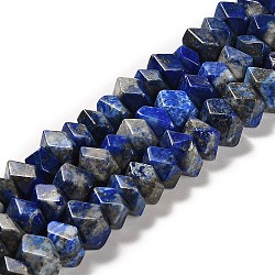 Natural Lapis Lazuli Beads Strands, Faceted, Nuggets, 10~11x8~10x7~8mm, Hole: 1mm, about 22~23pcs/strand, 7.09~7.48''(18~19cm)(G-N327-05-13)