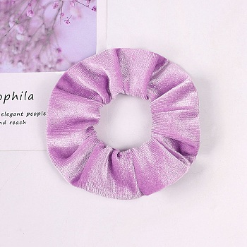 Lint Elastic Hair Accessories, for Girls or Women, Scrunchie/Scrunchy Hair Ties, Orchid, 100mm