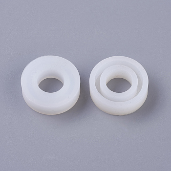 DIY Ring Silicone Molds, Resin Casting Molds, For UV Resin, Epoxy Resin Jewelry Making, White, Size: 6, 16mm, 8.5mm