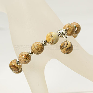 Fashion Gemstone Beaded Bracelets(BJEW-JB00858-07)-2