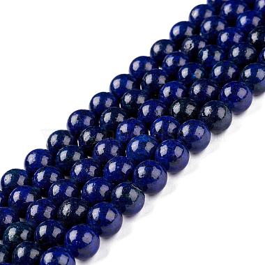 Natural Lapis Lazuli Round Beads Strands(G-I181-10-6mm)-3