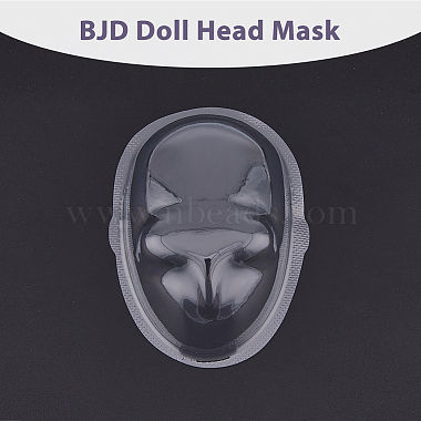 Transparent PVC BDJ Doll Head Cover Face(DIY-WH0430-087)-3