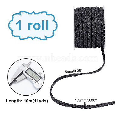 Elite 10m 3-Ply PU Leather Braided Cord(LC-PH0001-07B)-5