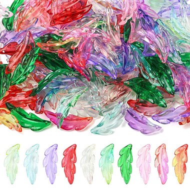 140St&uuml;ck 7 Farben transparente Acrylanh&auml;nger(OACR-YW0003-50)-1