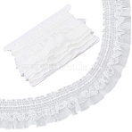 5Yards Polyester Lace Ribbon, for DIY Craft Sewing Accessories, White, 3-1/2 inch(90mm)(OCOR-PH0036-70B)