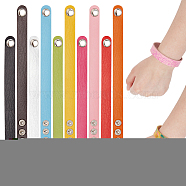 10Pcs 10 Colors Adjustable Leather Cord Bracelets Set for Women, Mixed Color, 1Pc/color(BJEW-NB0001-10)