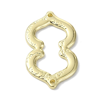 Rack Plating Alloy Links, Gourd Connector Charms, Golden, 32x19x2mm, Hole: 1.5mm
