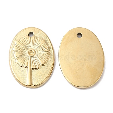 Golden Oval 316L Surgical Stainless Steel Pendants