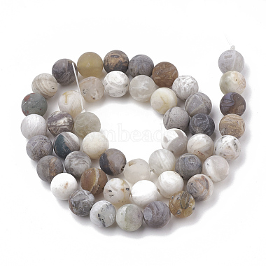 Natural Bamboo Leaf Agate Beads Strands(G-T106-028)-3