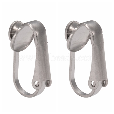 304 Stainless Steel Clip-on Earring Findings(STAS-G081-63P)-3