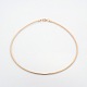 Casual Style 304 Stainless Steel Choker Necklaces(STAS-O037-02RG)-1