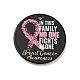 Breast Cancer Pink Awareness Ribbon Style 201 Stainless Steel Pendants(STAS-J041-03A)-1