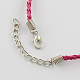 Модный имитация плетеный кожаный ожерелье материалы(NJEW-S105-005)-2
