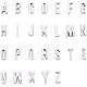 Tibetan Style Alloy Alphabet Slide Charms(TIBEP-PH0004-49AS)-1
