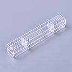 Transparent Plastic Tattoo Pen Storage Box, Microblading Pen Box, Permanent Makeup Beauty Body Art Accessory, Rectangle, Clear, 15.7x2.45x2.55cm(ODIS-WH0005-37)