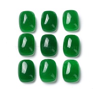 Natural Malaysia Jade Cabochons, Dyed, Rectangle, 14x10x5mm(G-R490-02)