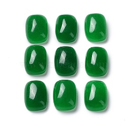 Natural Malaysia Jade Cabochons, Dyed, Rectangle, 14x10x5mm(G-R490-02)