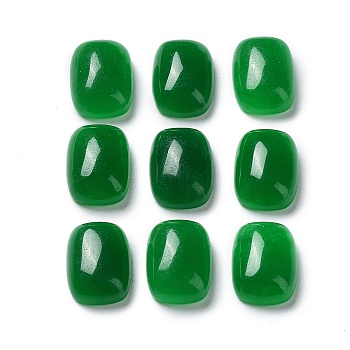 Natural Malaysia Jade Cabochons, Dyed, Rectangle, 14x10x5mm