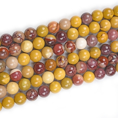 6mm Round Mookaite Beads