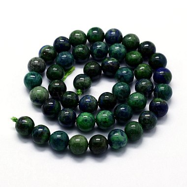 Natural Chrysocolla and Lapis Lazuli Beads Strands(X-G-I199-37-4mm)-2