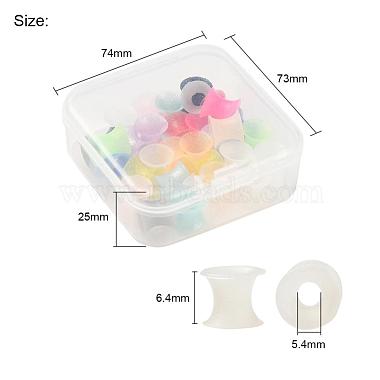 32Pcs 16 Colors Silicone Glitter Thin Ear Gauges Flesh Tunnels Plugs(FIND-YW0001-19A)-4