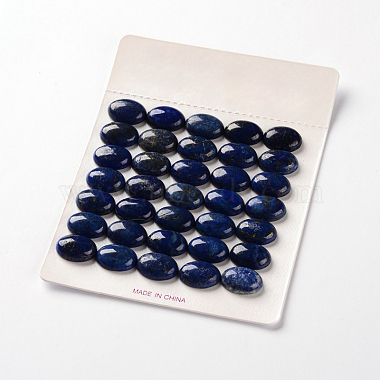 Lapis lazuli pierres précieuses naturelles teints ovales cabochons(G-J329-17-22x30mm)-3