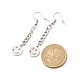Curb Chains with Brass Charm Long Dangle Earrings(EJEW-JE04963-04)-4
