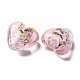 Perles de verre en feuille d'argent au chalumeau faites à la main(FOIL-T005-01B)-3