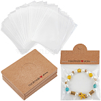 Rectangle Paper Foldable Header Cards, Printed Word Handmade Packaging Paper Card with Hanging Hole, BurlyWood, 6x8x0.05cm, Hole: 8mm(CDIS-SP0001-02B)