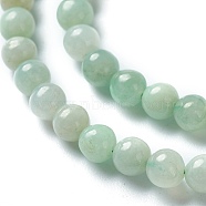 Natural Jadeite Beads Strands, Round, Grade A, 4mm, Hole: 0.7mm, about 90pcs/strand, 15.75 inch(40cm)(X-G-L568-001C)