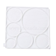 Planet DIY Decoration Silicone Molds, Resin Casting Molds, For UV Resin, Epoxy Resin Jewelry Making, White, 246x235x9mm(DIY-G046-24)