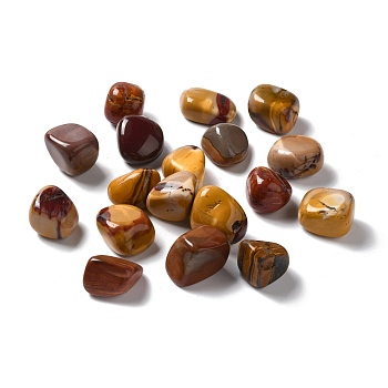Natural Mookaite Beads, No Hole, Nuggets, Tumbled Stone, Vase Filler Gems, 16~36x12~30.5x3.5~25mm