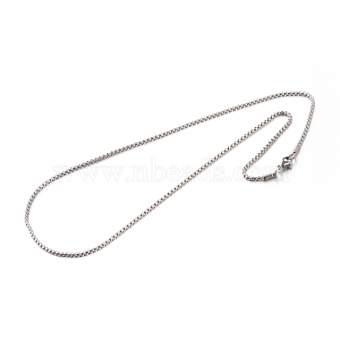 304 Stainless Steel Box Chain Necklaces(X-STAS-M174-002)-2