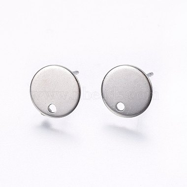 Stainless Steel Color Stainless Steel Stud Earrings