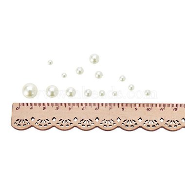 perle d'imitation beige cabochons acryliques en dôme cabochons acryliques assortis tailles diverses 4-12 mm(SACR-PH0001-24)-4