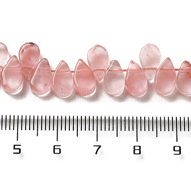 Cherry Quartz Glass Beads Strands(G-B064-B49)-5