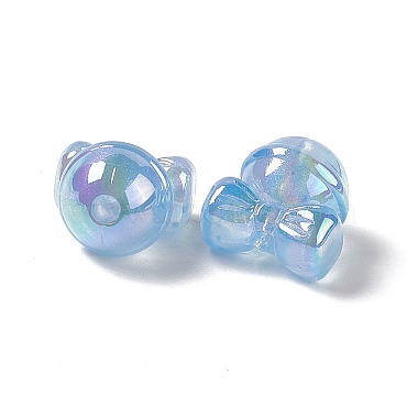 Placage uv perles acryliques irisées arc-en-ciel(PACR-M003-07D)-3