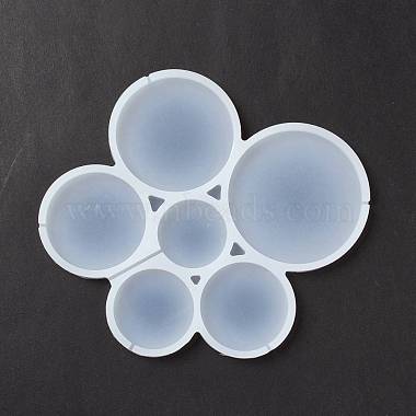 Moules à sucette en silicone de qualité alimentaire de forme ronde plate(DIY-D069-19)-3