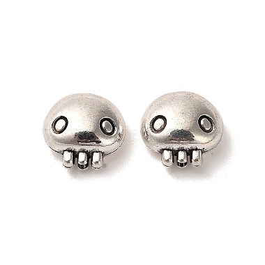 Antique Silver Ghost Alloy Beads