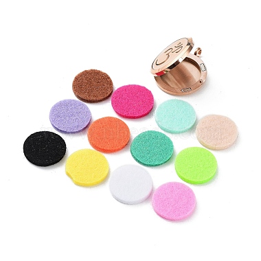 Rose Gold Mixed Color Flat Round 316 Surgical Stainless Steel Pendants