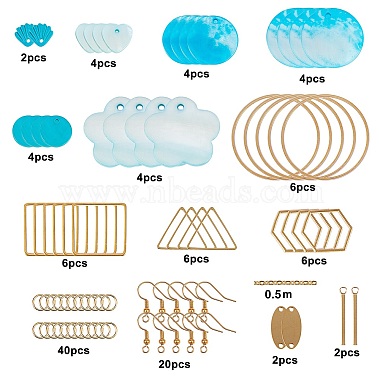 SUNNYCLUE DIY Shell  Earring Making Kits(DIY-SC0001-49)-2