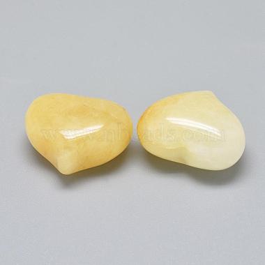 Natural Yellow Aventurine Heart Palm Stone(G-F637-11C)-4